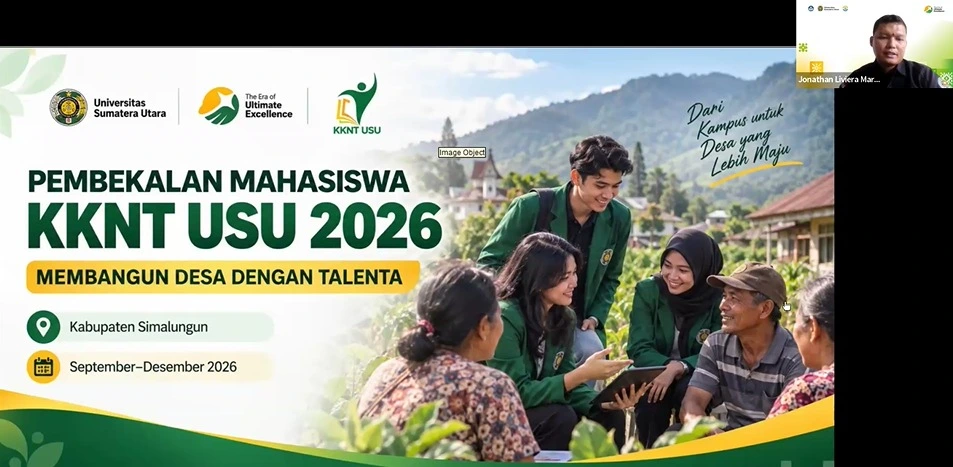 DIRPP USU Laksanakan Pembekalan Mahasiswa KKN-T Kampus Berdampak Semester Ganjil 2026/2027